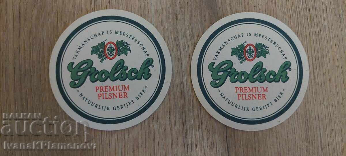 Collector's coasters, two pieces