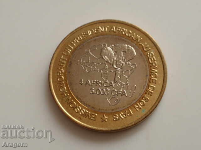 Ivory Coast / Ivory Coast 6000 francs 2003 with price 39.99 BGN | € 20.45