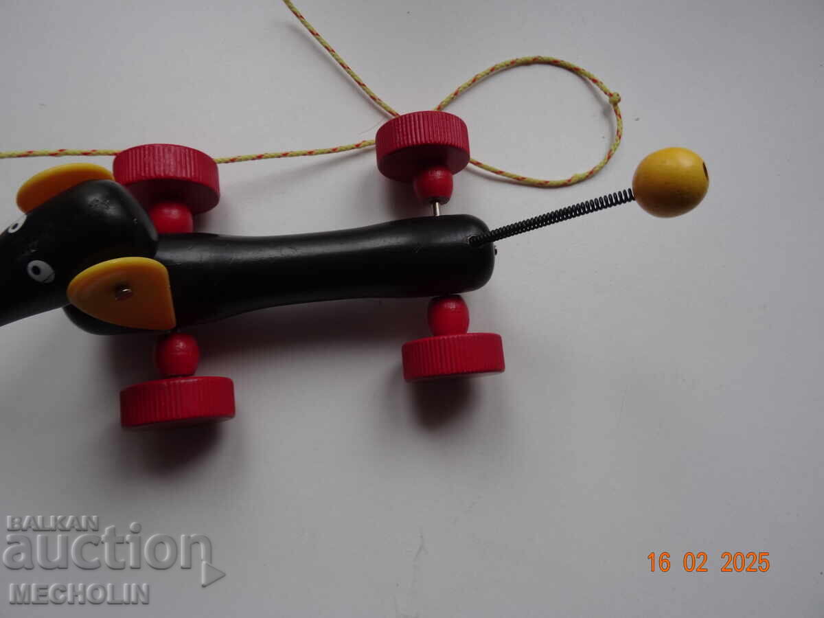 JUCĂRIE VECHE DE LEMN TECKEL - 7