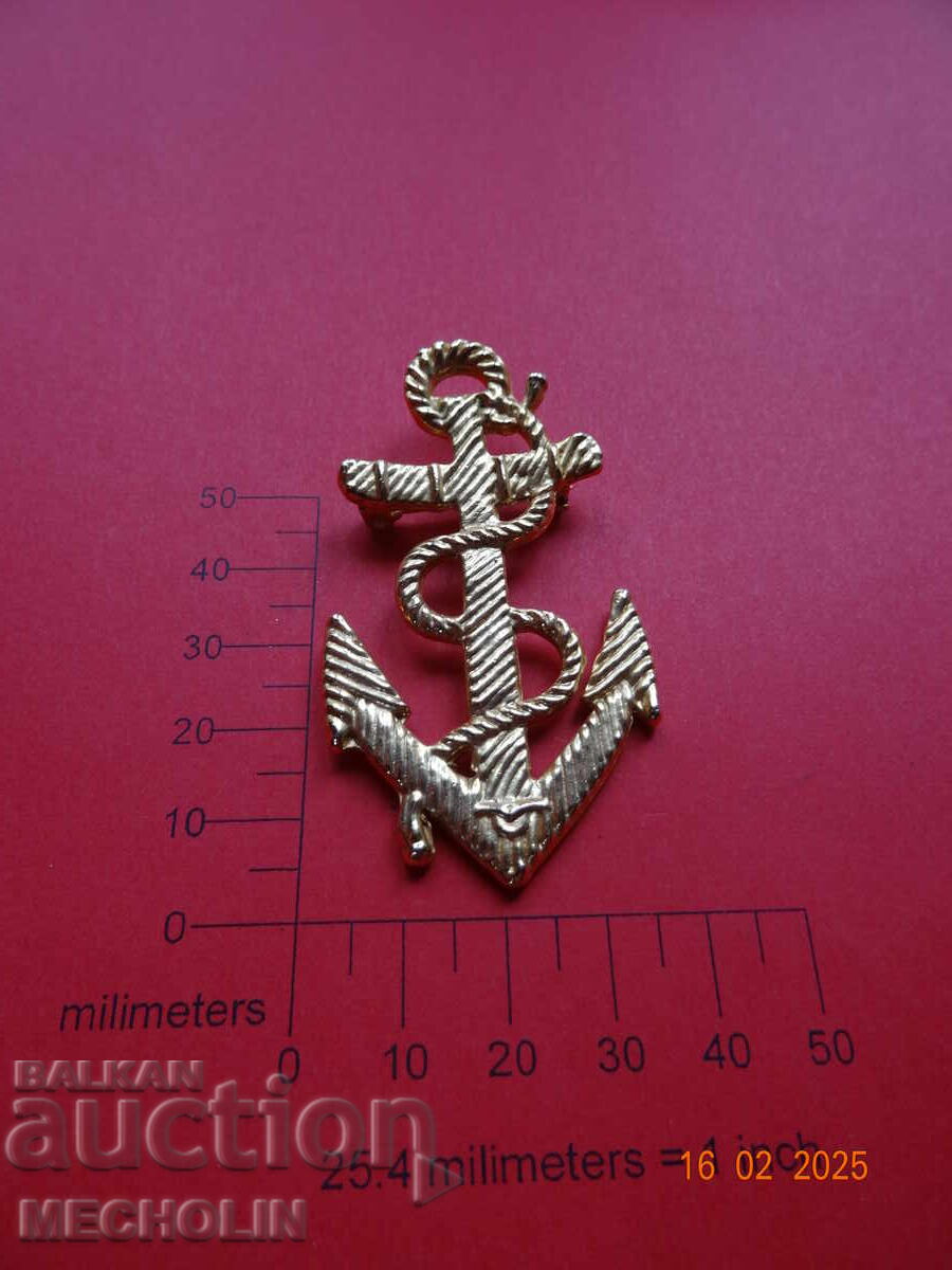 ANCHOR BROOCH BADGE ANCHOR BROOCH BADGE