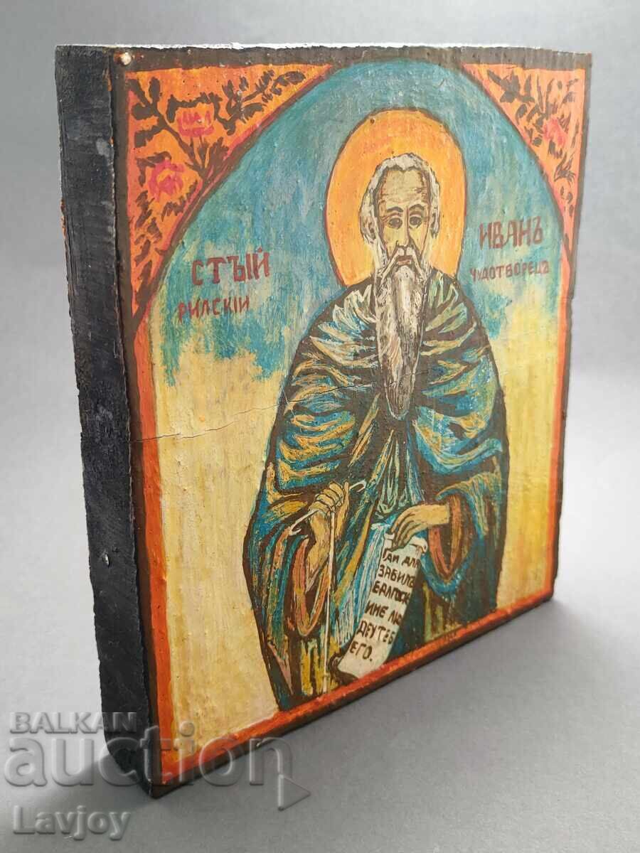 Delivery of Contemporary hand-painted icon of St. Ivan of Rila Delivery of Contemporary hand-painted icon of St. Ivan of Rila