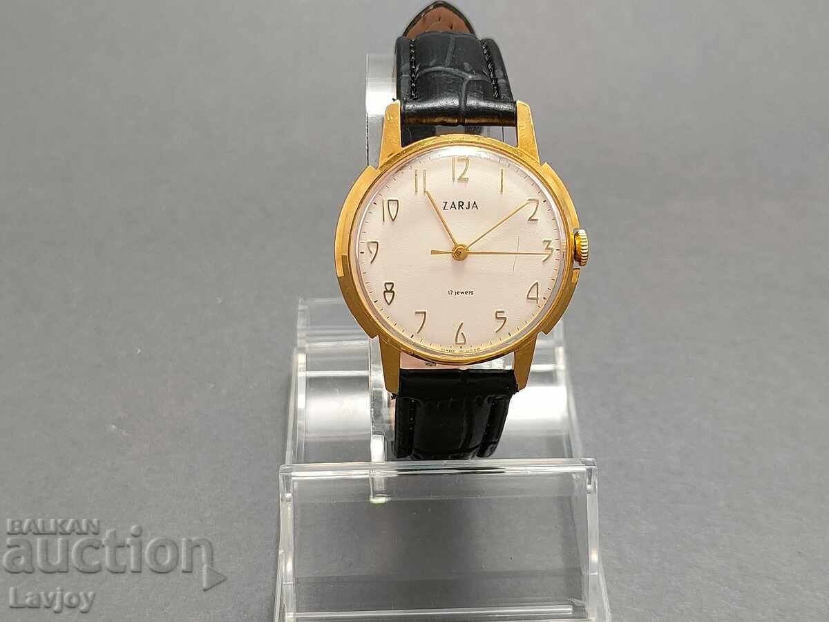 *Zarya*☭Zarja☭ au 10 gold-plated retro watch with price 110.00 BGN | € 56.24 *Zarya*☭Zarja☭ au 10 gold-plated retro watch with price 110.00 BGN | € 56.24