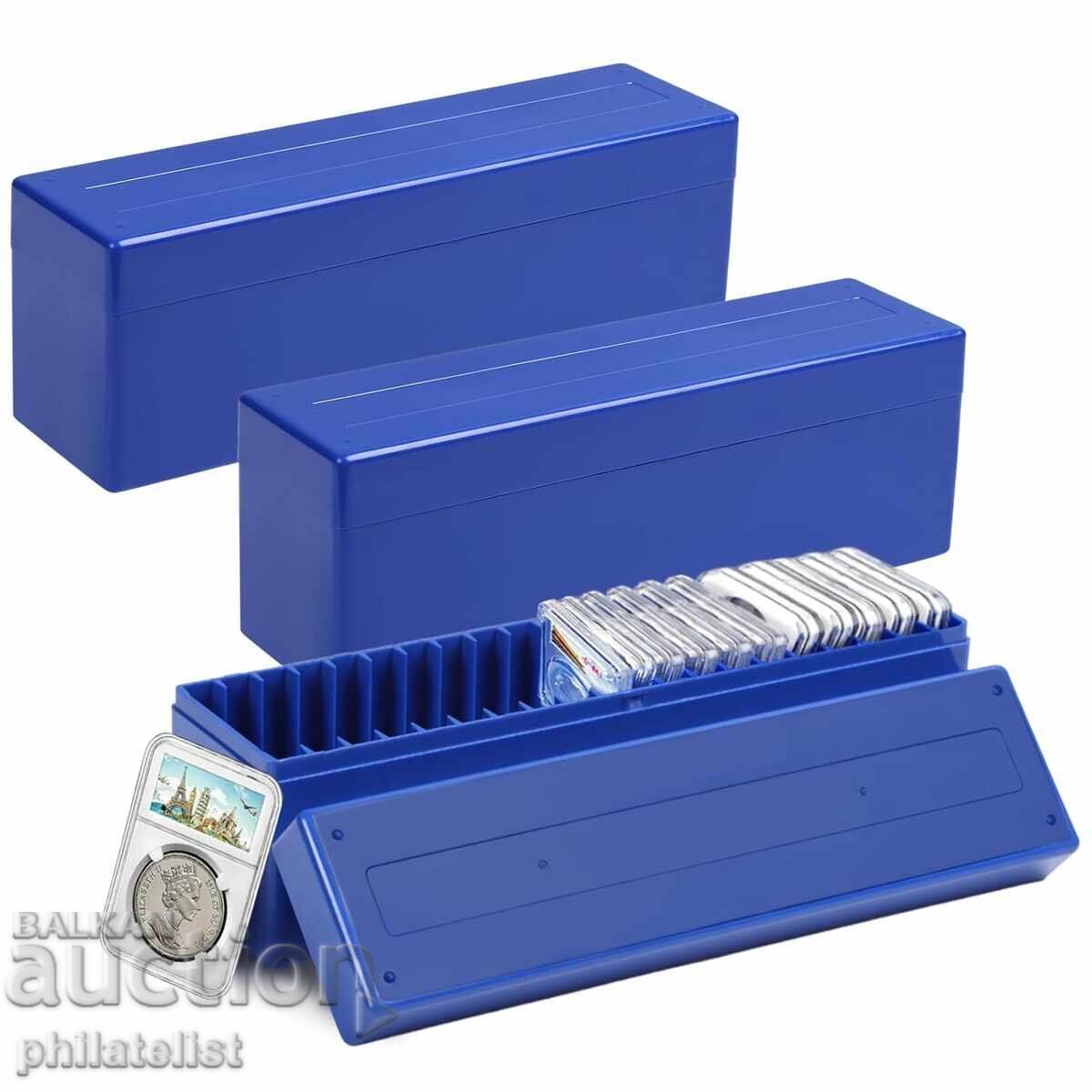 Delivery of SAFE – Box for 20 certified coins – NGC, PCGS- blue Delivery of SAFE – Box for 20 certified coins – NGC, PCGS- blue