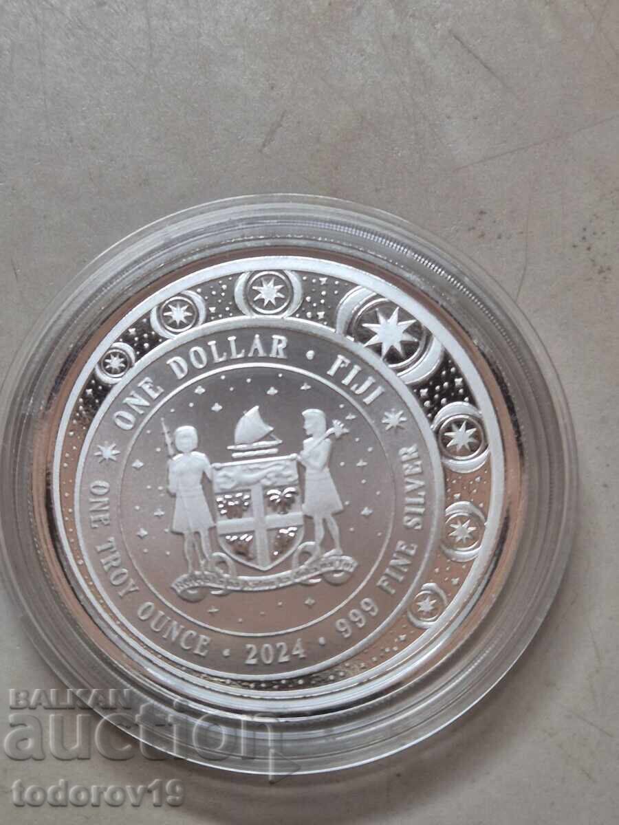 Auction 1 oz Silver Unicorn 2024 - Fiji Islands Auction 1 oz Silver Unicorn 2024 - Fiji Islands