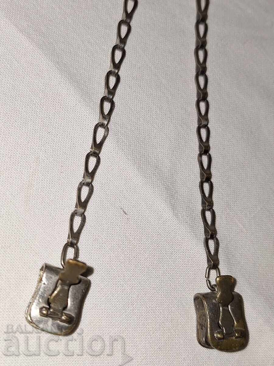 Auction Old luxury silver-plated kyustek holder with clips--Ges.gesch. Auction Old luxury silver-plated kyustek holder with clips--Ges.gesch.