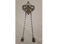 Suport kyustek de lux, placat cu argint, cu cleme--Ges.gesch.