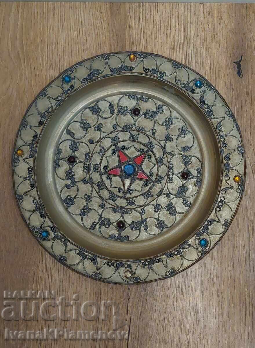 Panou metalic Orient pentru colectionari 30cm