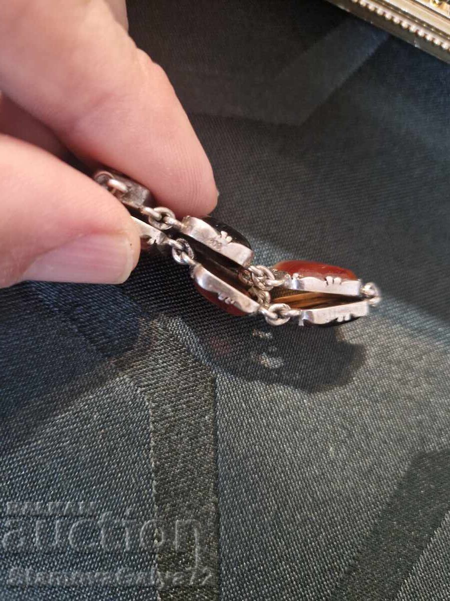 Bratara antica unica din argint - 6