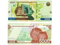 Uzbekistan 5000 soms 2021 UNC