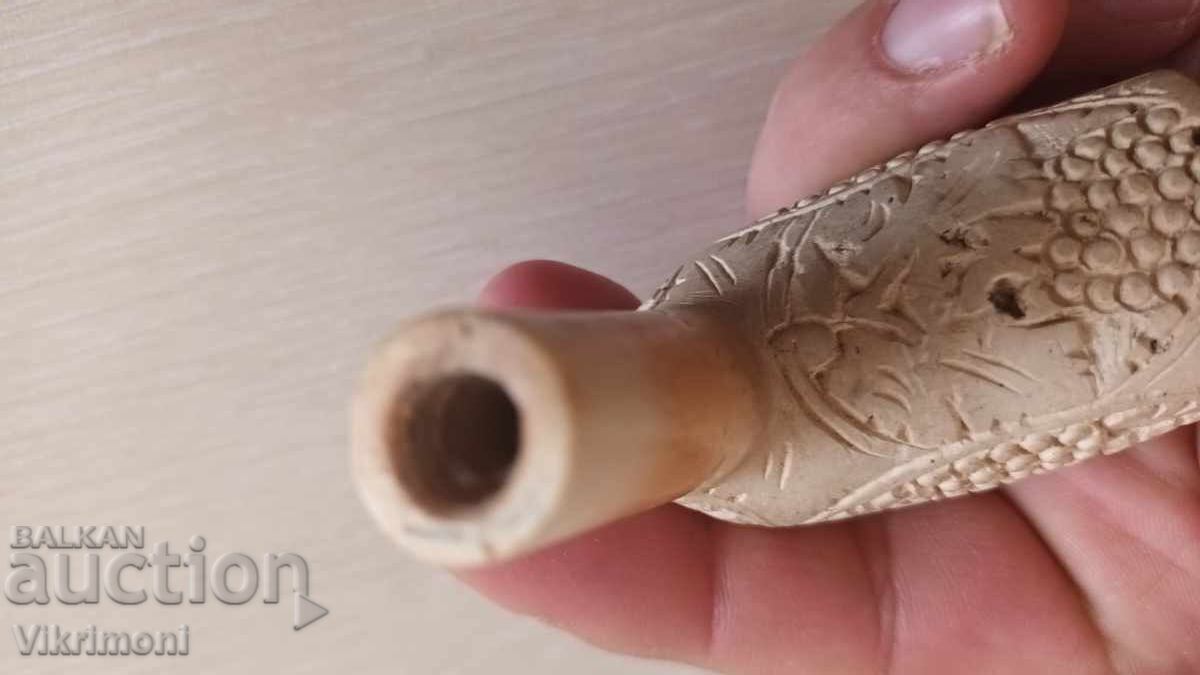 Vintage pipe, meerschaum, carving, old - 7