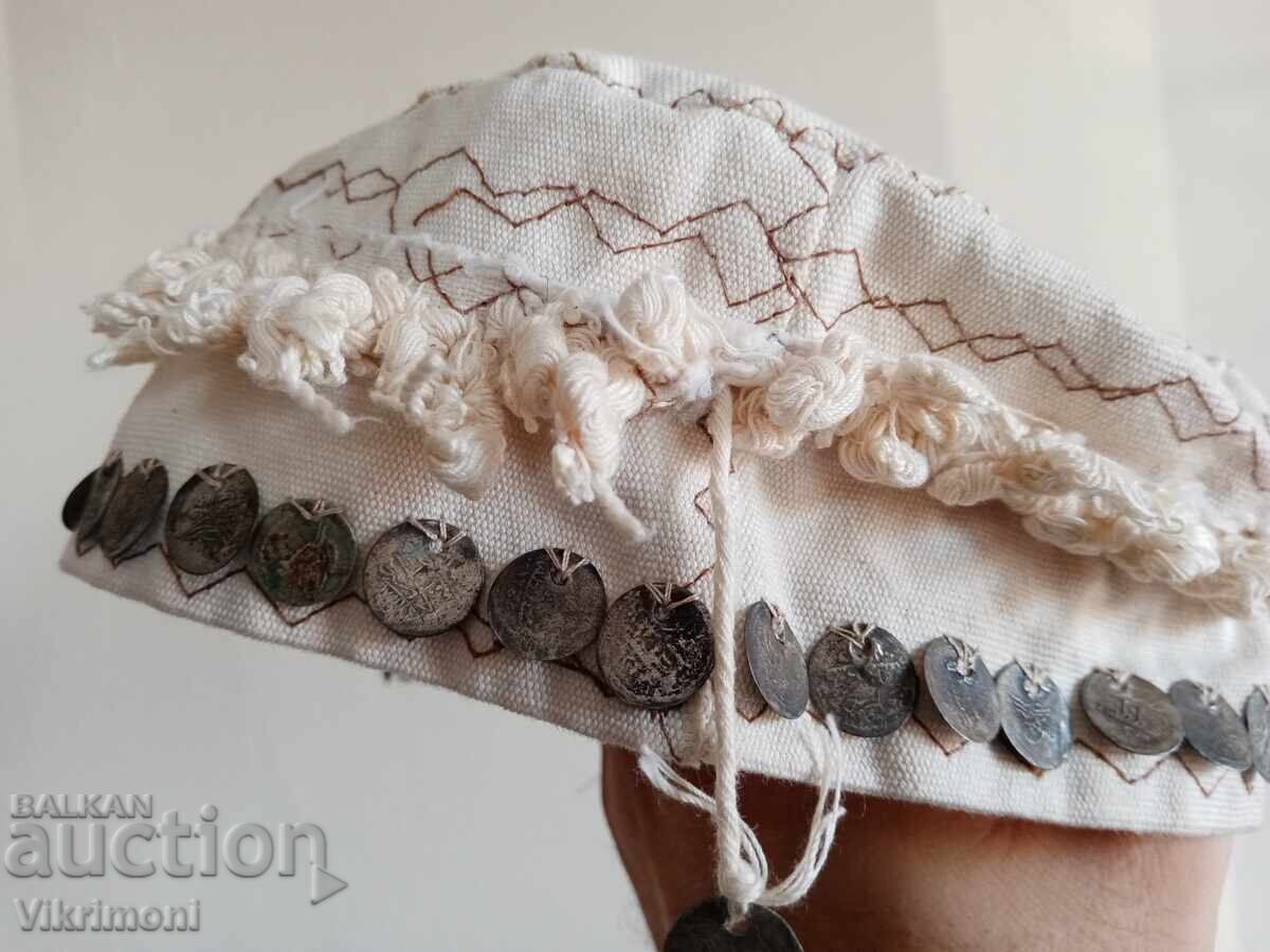 Доставка на Етно фесче,носия,бронз,сребро,кърпа,накит,монети