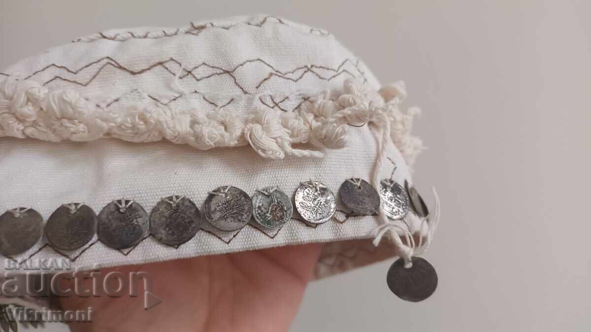 Fes etnic, costum, bronz, argint, pânză, bijuterii, monede - 7