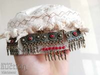 Ethnic fez, costume, bronze, silver, cloth, jewelry, coins