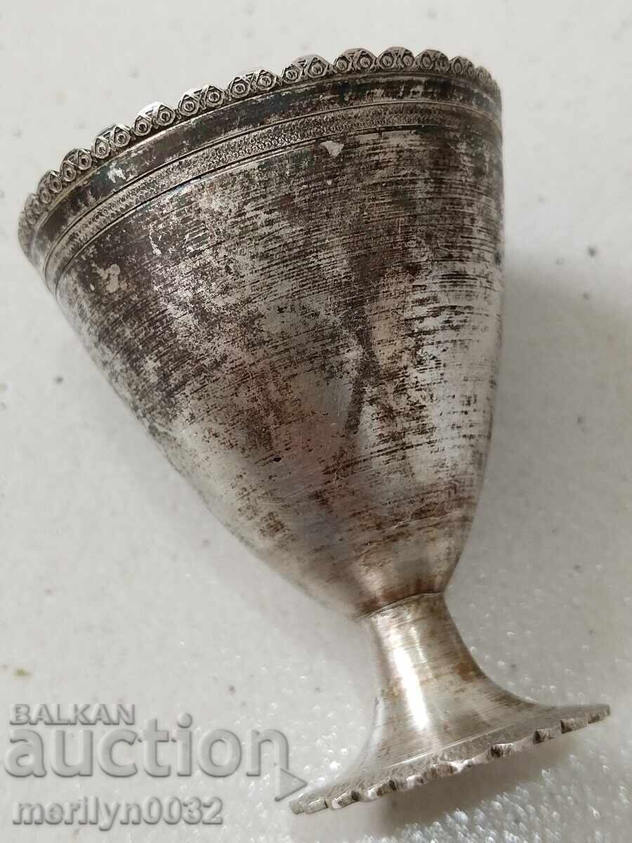 Renaissance silver vessel with tugra Easter egg silver Renaissance silver vessel with tugra Easter egg silver