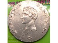 Jerome Napoleon 2/3 Thaler 1809 Germania Westfalia argint