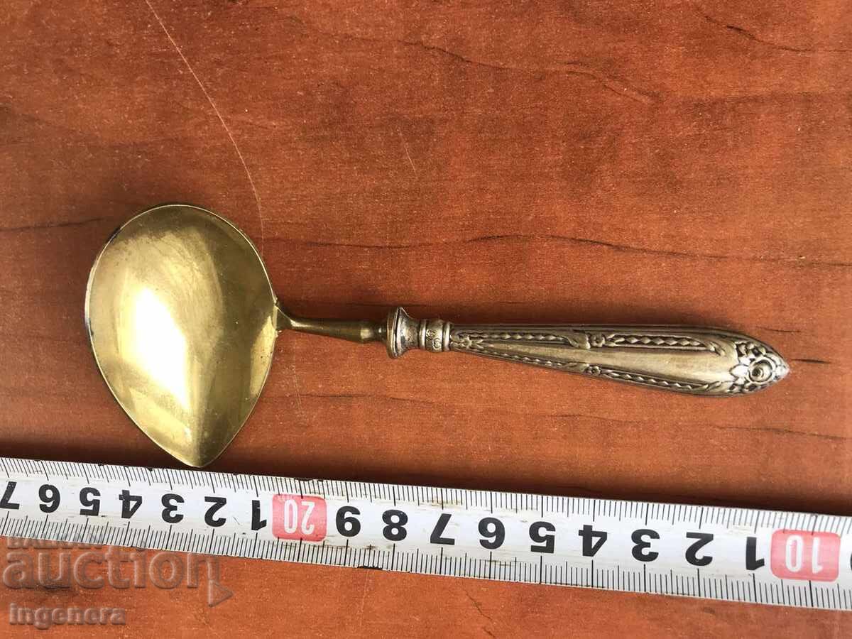 SPOON SPOON FOR SAUCE SILVER-PLATED GOLD-PLATED ANTIQUE with price 28.00 BGN | € 14.32