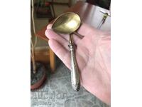 SPOON SPOON FOR SAUCE SILVER-PLATED GOLD-PLATED ANTIQUE