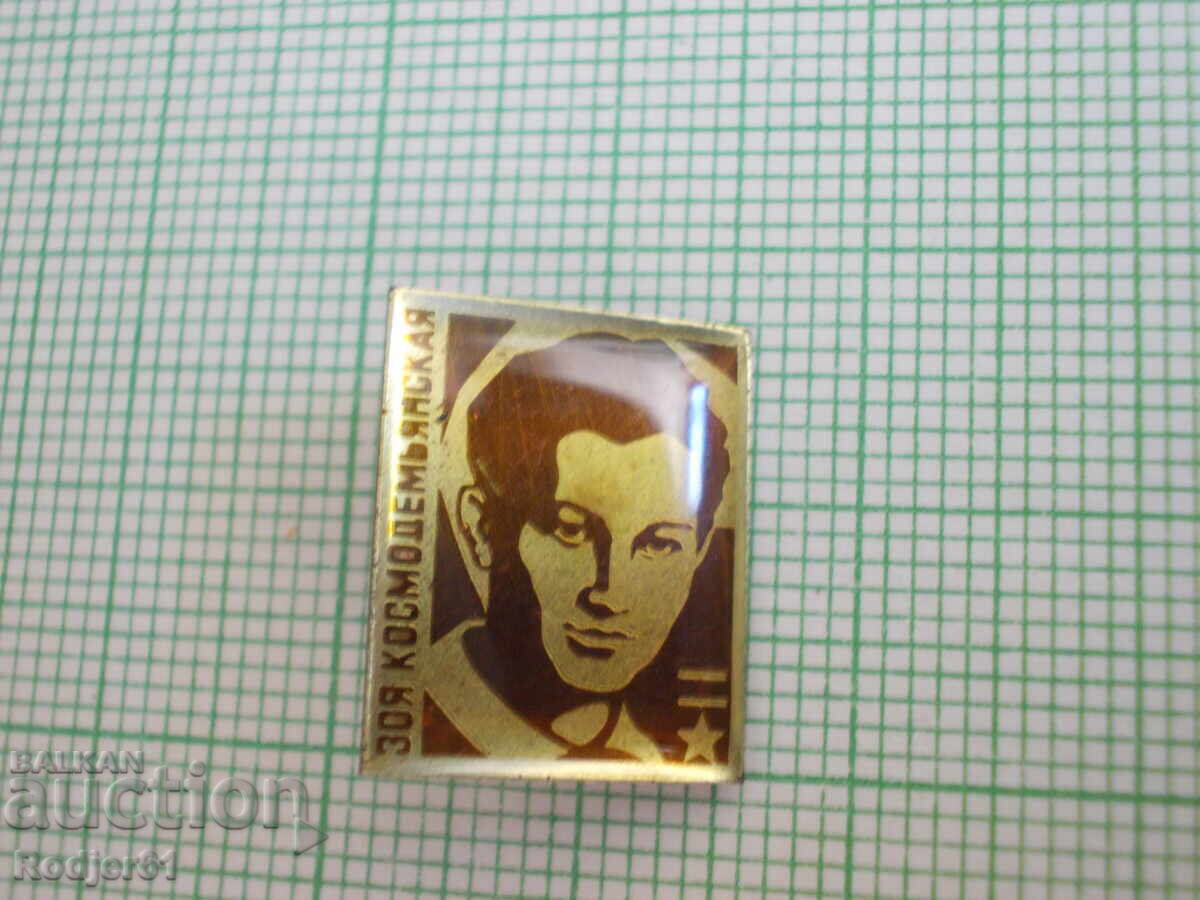 insigne - personalități Zoya Kosmodemyanskaya insigne - personalități Zoya Kosmodemyanskaya