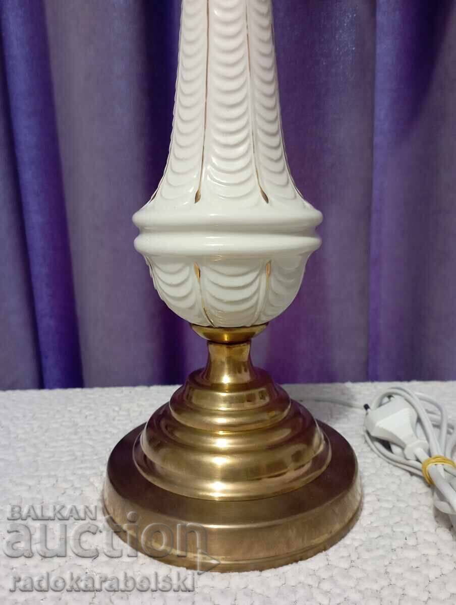 Auction  Set of two very large porcelain lamps - lamp