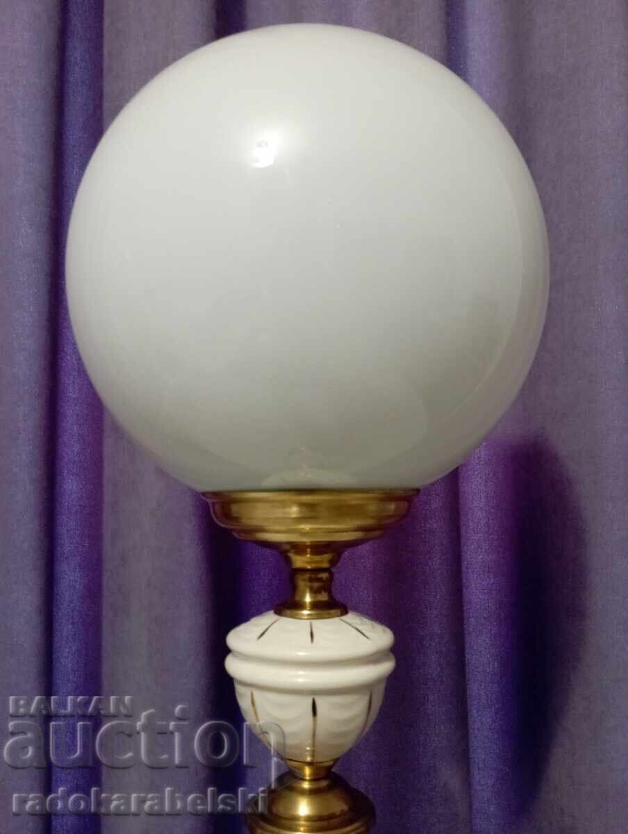 Set of two very large porcelain lamps - lamp - 5