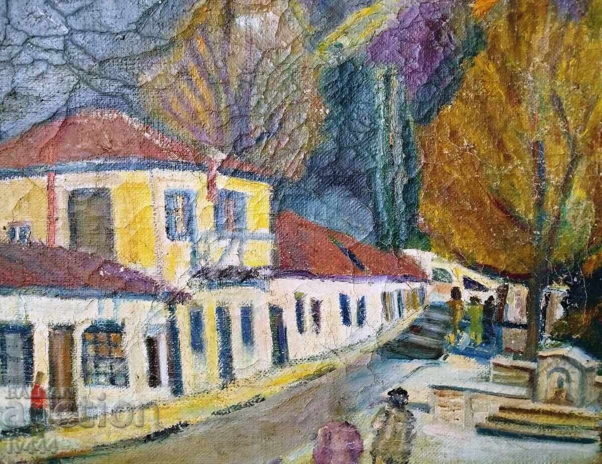 I AM SELLING AN OLD BULGARIAN OIL PAINTING - OLD SOPOT with price 400.00 BGN | € 204.52 I AM SELLING AN OLD BULGARIAN OIL PAINTING - OLD SOPOT with price 400.00 BGN | € 204.52