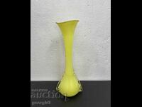 Large vintage yellow vase - 1960s. No. 6547