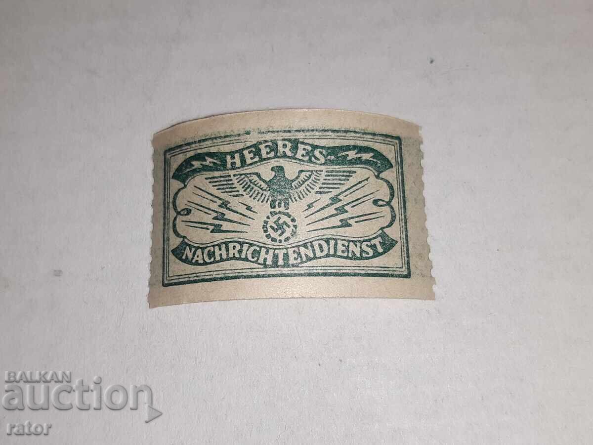 Germany, Third Reich, Abwehr - stamp, document sticker