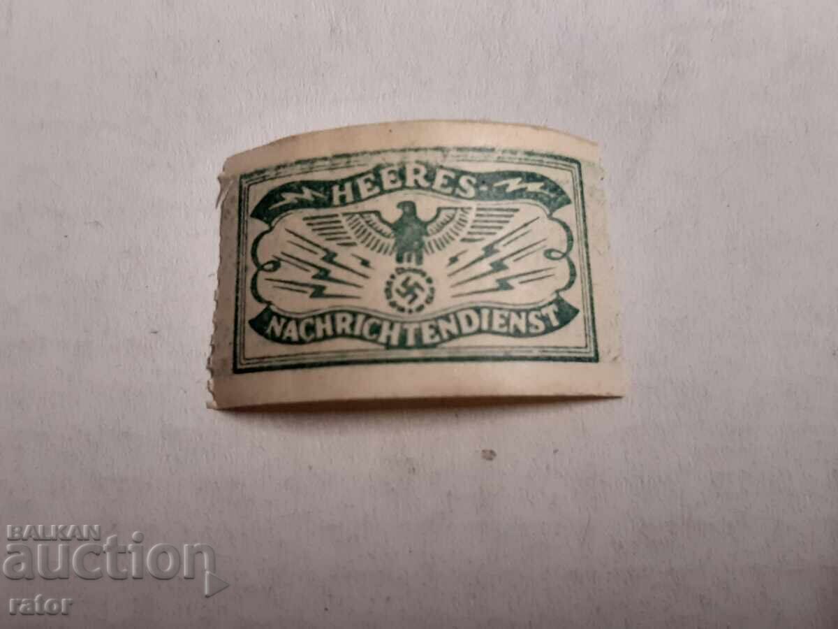 Germany, Third Reich, Abwehr - stamp, document sticker with price 8.00 BGN | € 4.09 Germany, Third Reich, Abwehr - stamp, document sticker with price 8.00 BGN | € 4.09