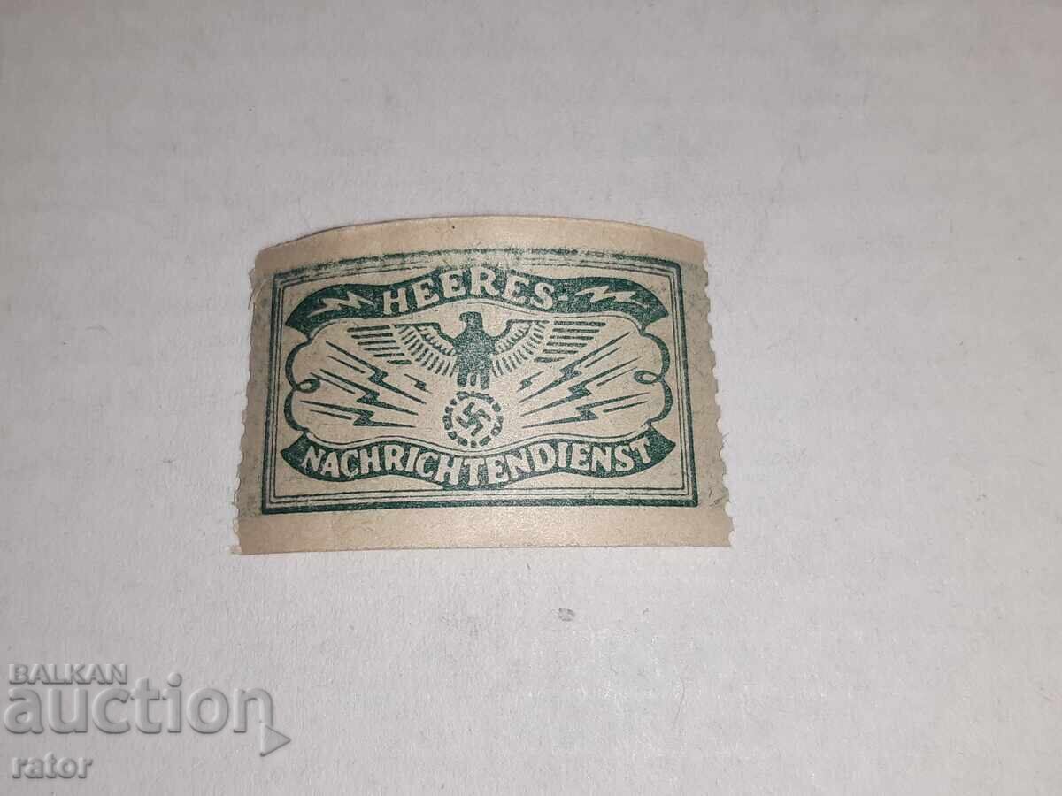 Germany, Third Reich, Abwehr - stamp, document sticker Germany, Third Reich, Abwehr - stamp, document sticker