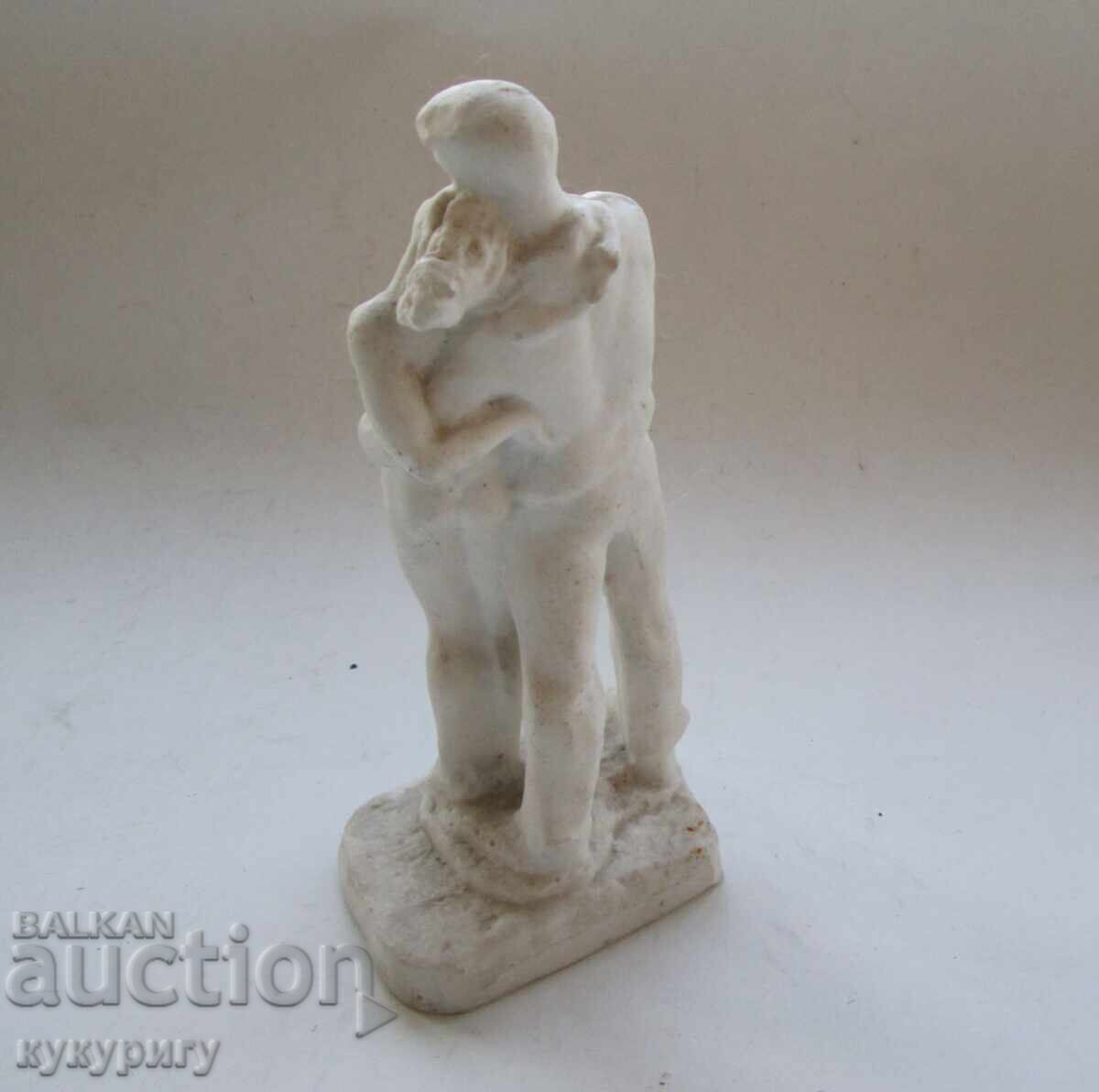 Auction Old Sots statuette figure Love hug marble powder Auction Old Sots statuette figure Love hug marble powder