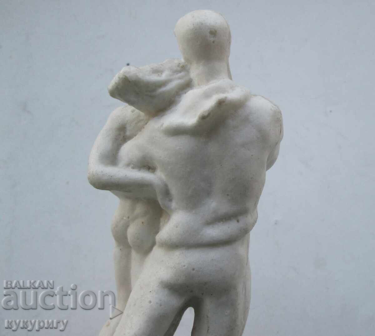 Old Sots statuette figure Love hug marble powder - 7 Old Sots statuette figure Love hug marble powder - 7