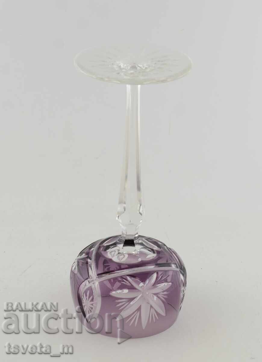 Доставка на Бокал, чаша за вино, двупластов рязан кристал, Германия Доставка на Бокал, чаша за вино, двупластов рязан кристал, Германия