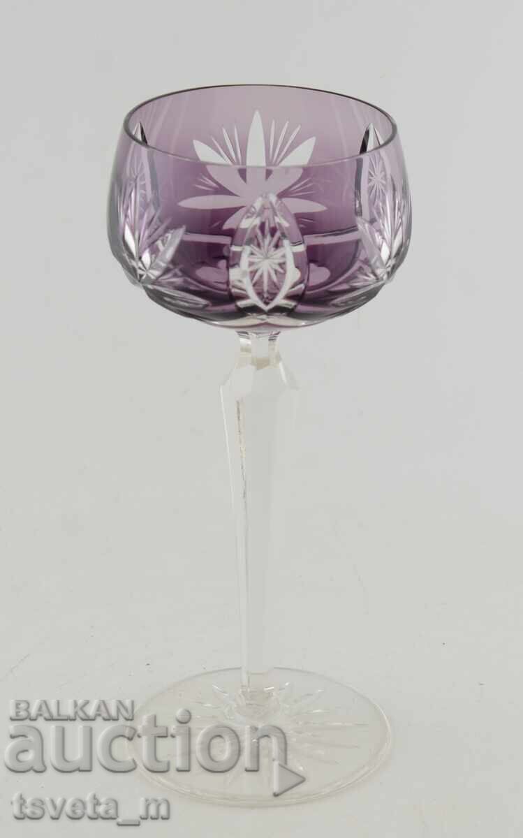 Бокал, чаша за вино, двупластов рязан кристал, Германия Бокал, чаша за вино, двупластов рязан кристал, Германия