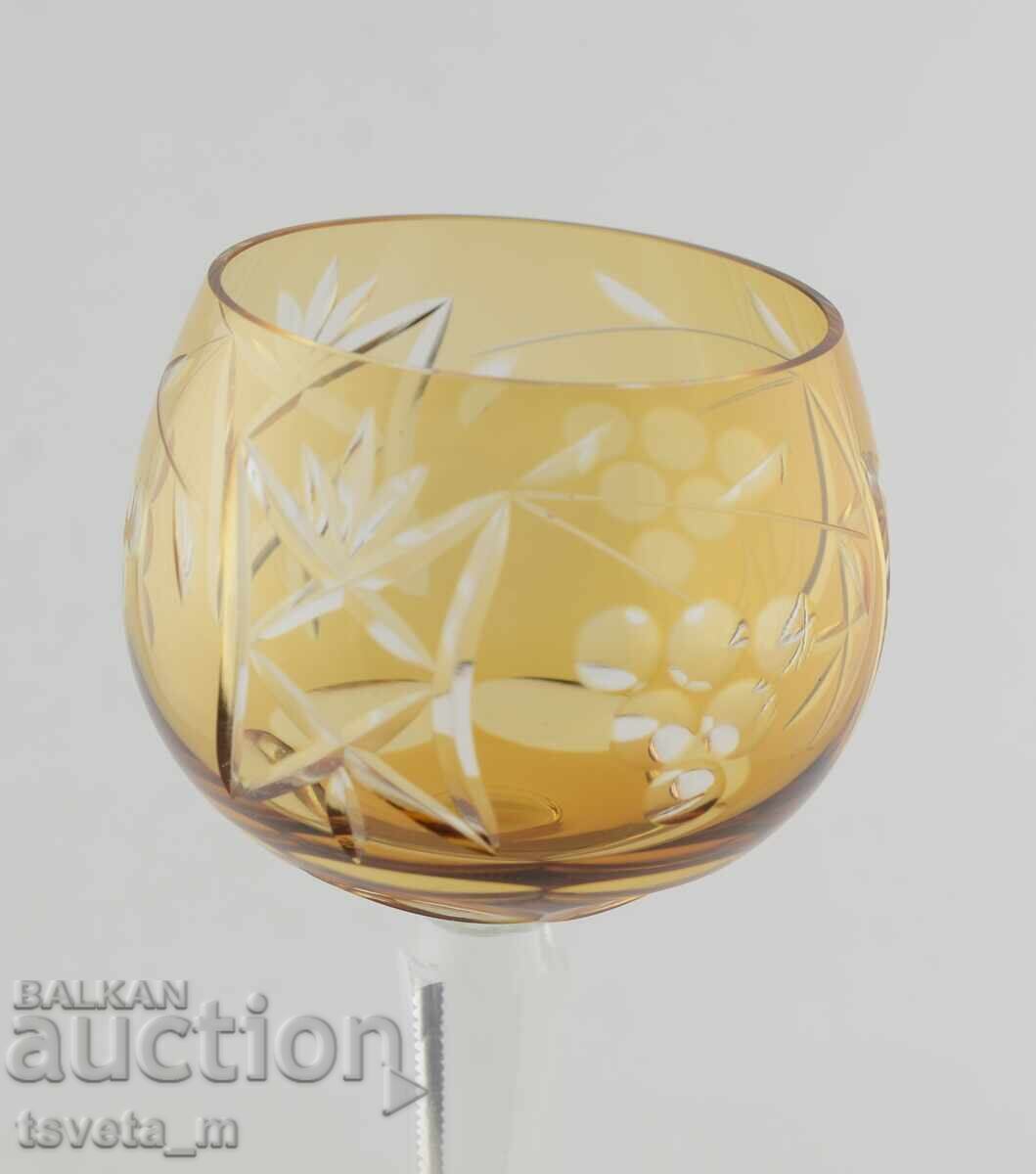 Доставка на Бокал, чаша за вино, двупластов рязан кристал, Германия Доставка на Бокал, чаша за вино, двупластов рязан кристал, Германия