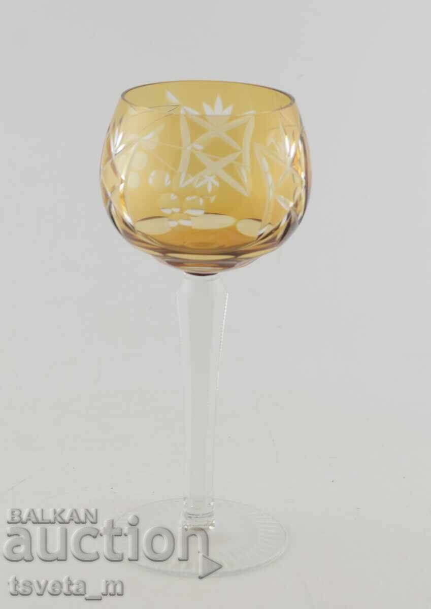 Бокал, чаша за вино, двупластов рязан кристал, Германия Бокал, чаша за вино, двупластов рязан кристал, Германия