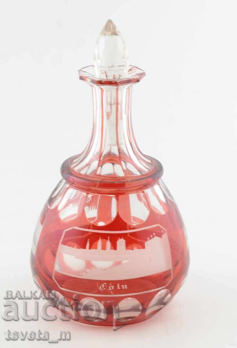 Carafe, double-layered cut crystal, Germany with price 55.00 BGN | € 28.12