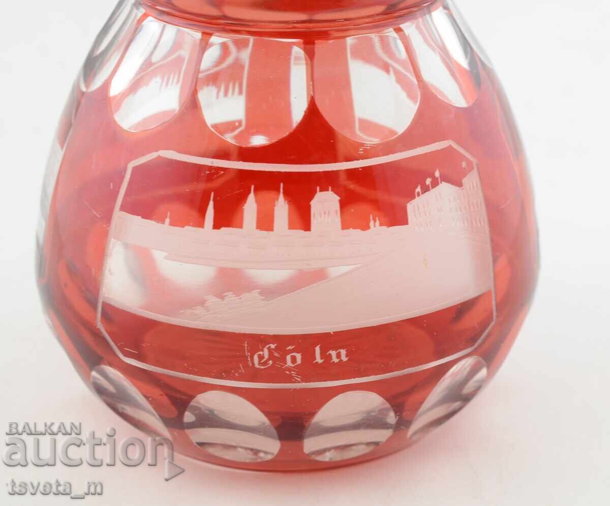 Delivery of Carafe, double-layered cut crystal, Germany