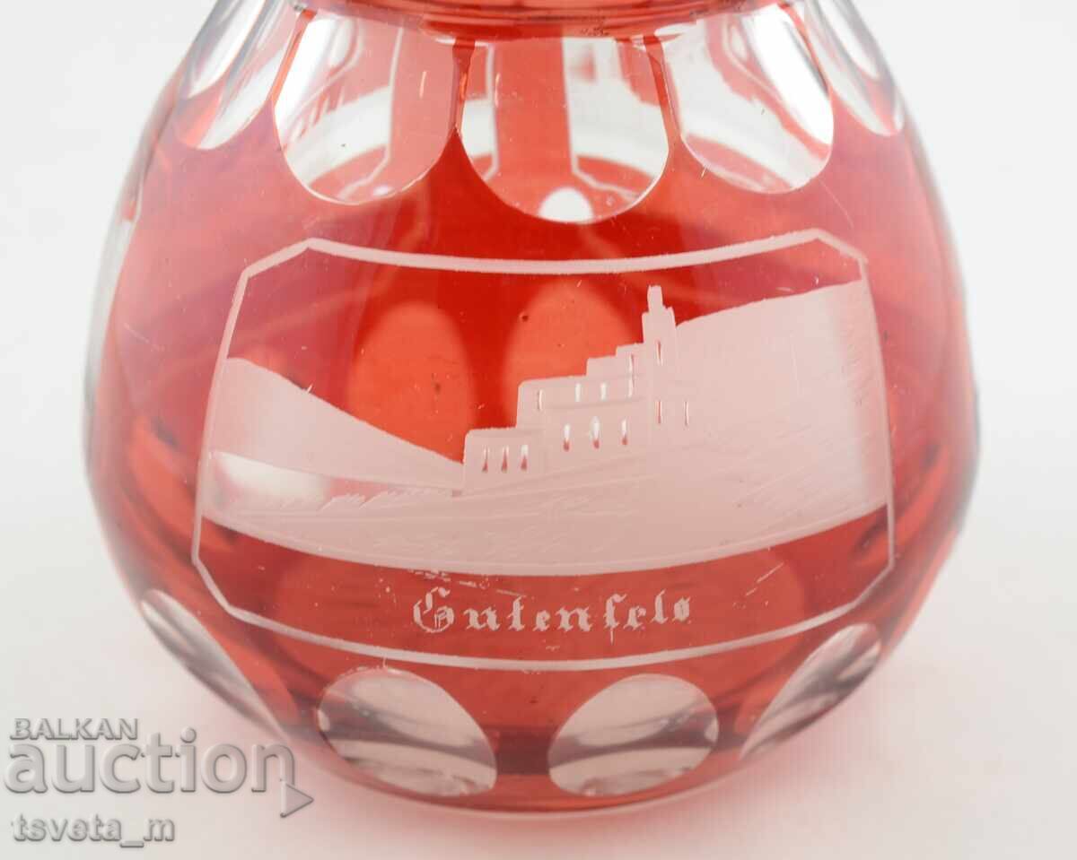 Carafe, double-layered cut crystal, Germany - 5