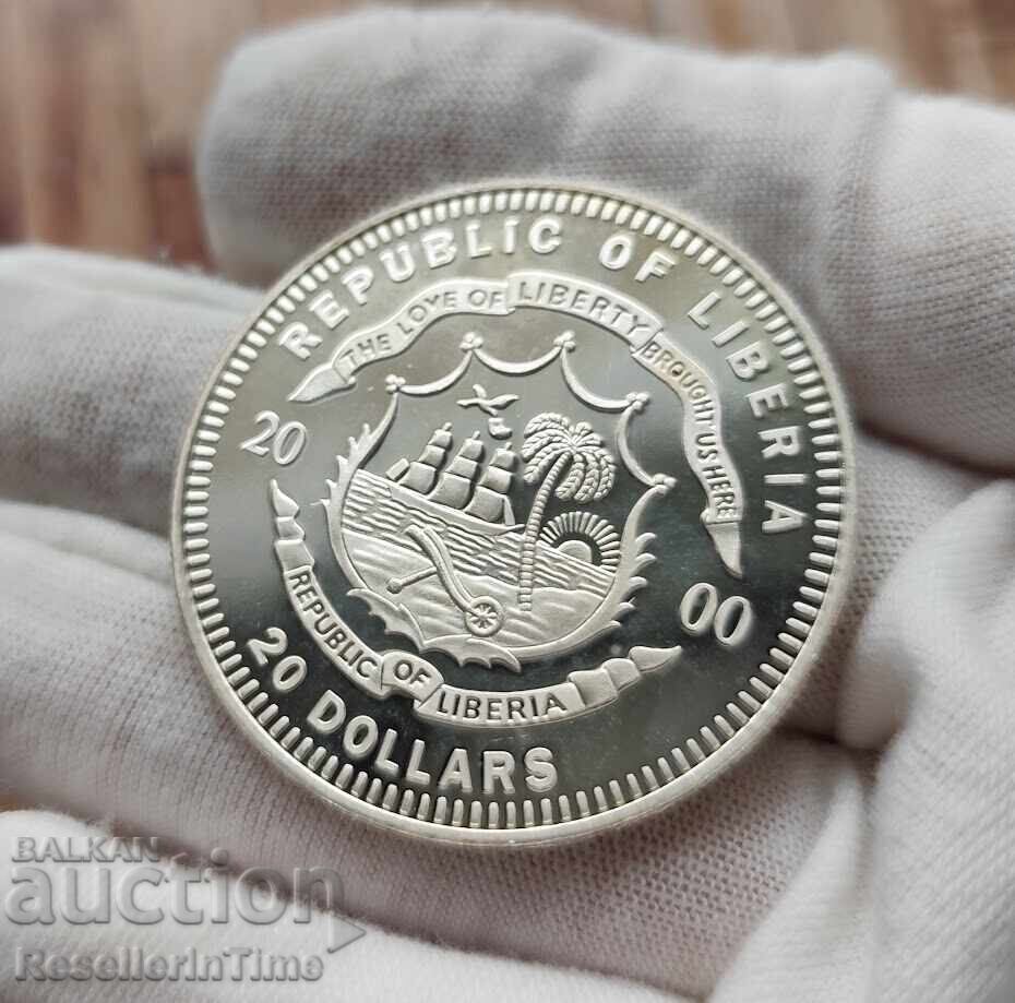 Commemorative silver coin 20 Dollars Lisbon 2000 with price 85.00 BGN | € 43.46 Commemorative silver coin 20 Dollars Lisbon 2000 with price 85.00 BGN | € 43.46