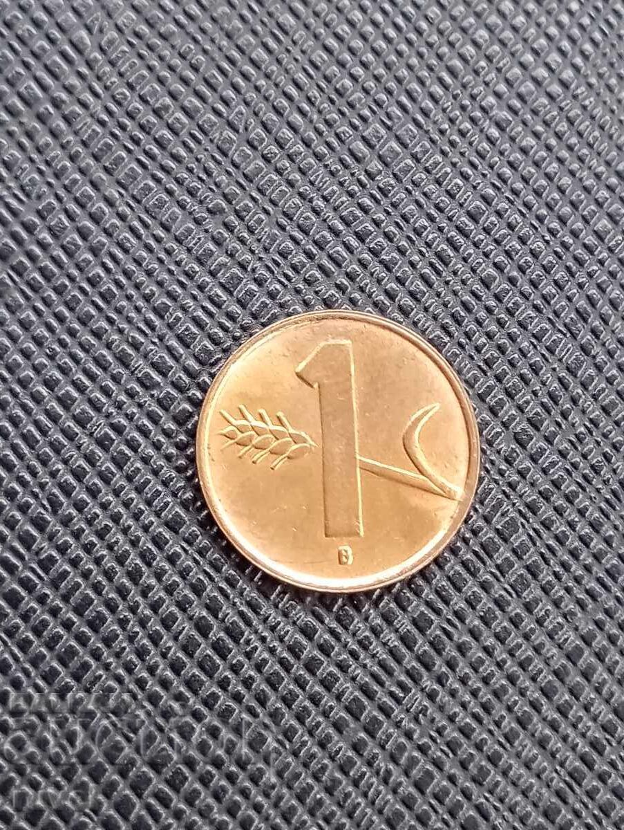 Switzerland, 1 Rapen 1955. Switzerland, 1 Rapen 1955.