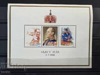 Νορβηγία - 85 ετών από το The Birth of King Olav (1988) MNH