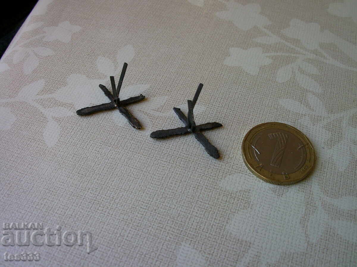 Bronze monograms BNA pair - 6