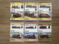 Nevis - Leaders of the World - Locomotives (1985) MNH