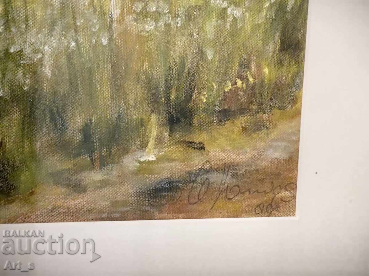 Original Dutch painting on canvas in a frame - 6