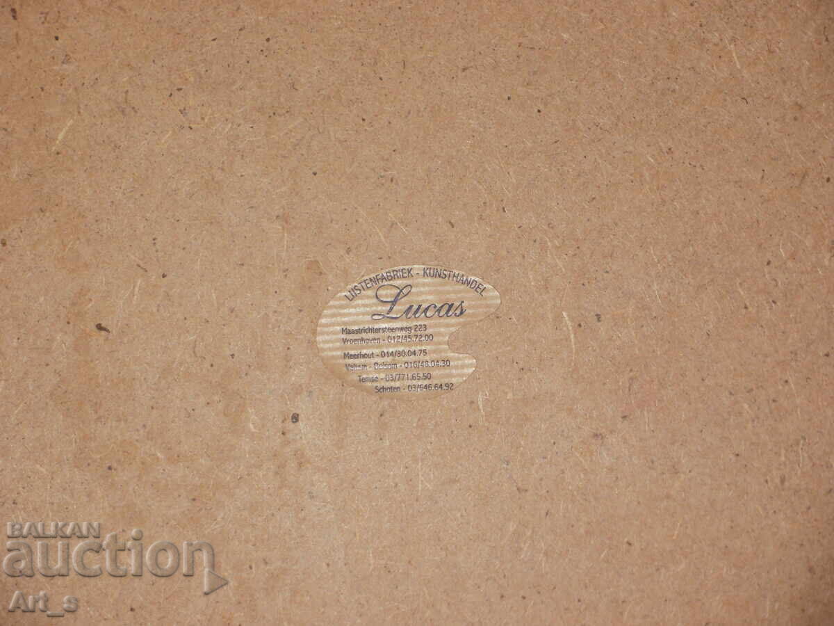 Original Dutch painting on canvas in a frame - 7