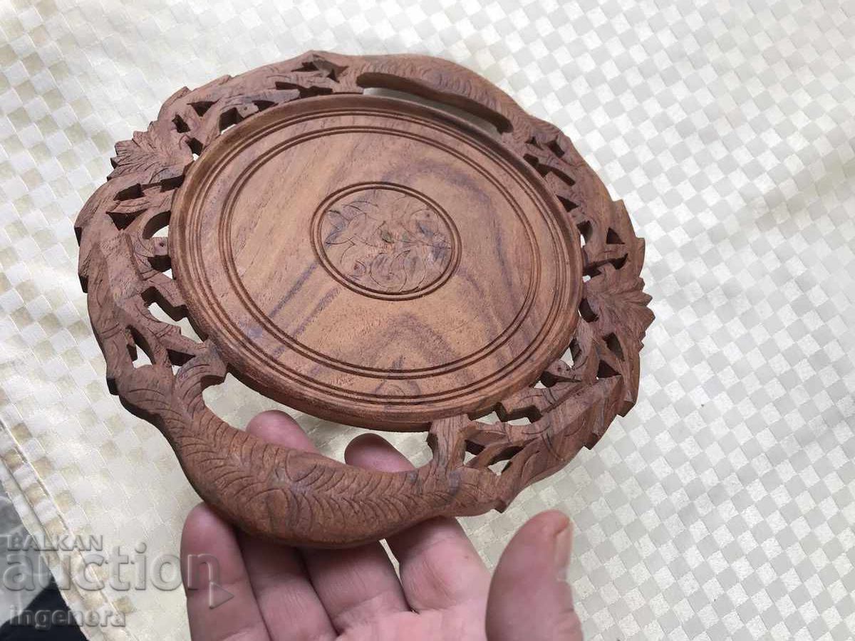 TRAY PLATE PANEL ROSE BOX RICHT WOOD CARVING OPENWORK - 5 TRAY PLATE PANEL ROSE BOX RICHT WOOD CARVING OPENWORK - 5