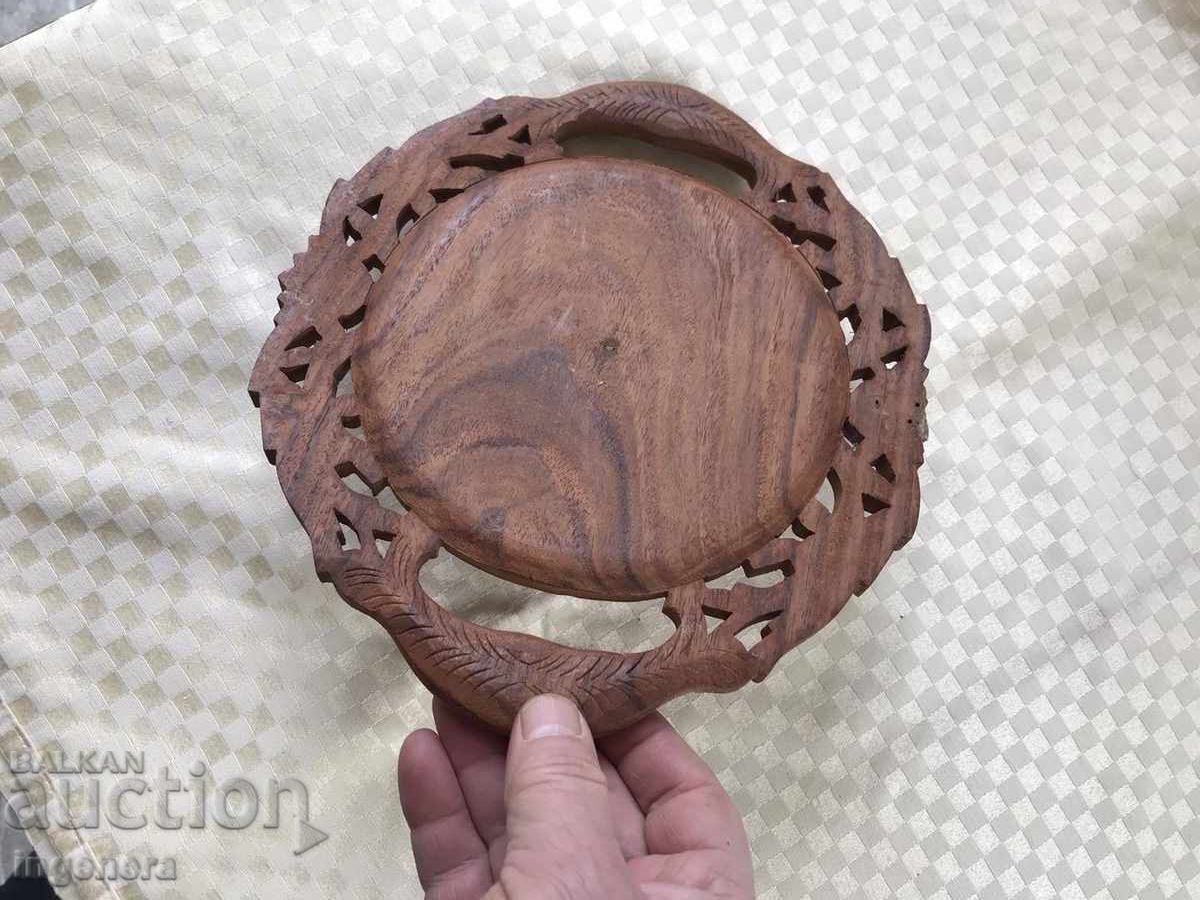 TRAY PLATE PANEL ROSE BOX RICHT WOOD CARVING OPENWORK - 7 TRAY PLATE PANEL ROSE BOX RICHT WOOD CARVING OPENWORK - 7