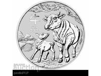 1 oz SILVER 2021 - LUNAR 3 - AUSTRALIA - -UNC