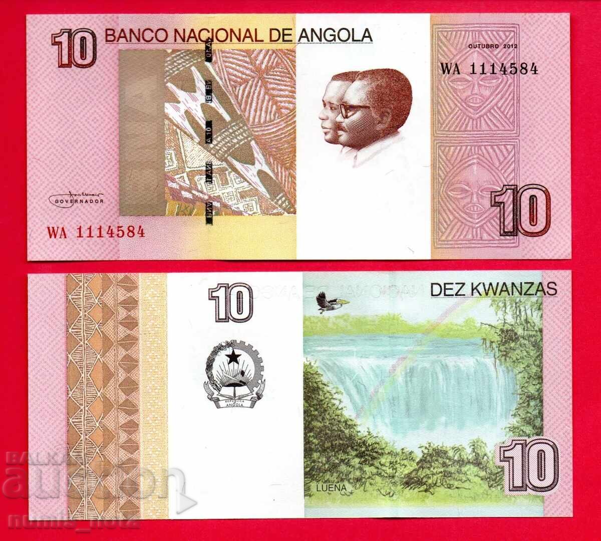Angola 10 Kwanzaa 2012 UNC
