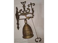 Old large bronze door bell